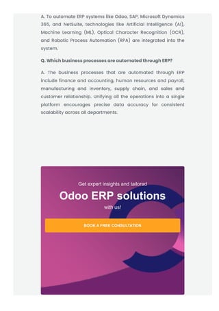 What Is ERP Automation? Key Use Cases, Benefits and Australian Trends | PDF