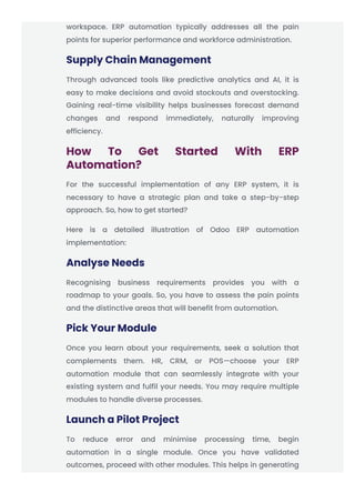 What Is ERP Automation? Key Use Cases, Benefits and Australian Trends | PDF