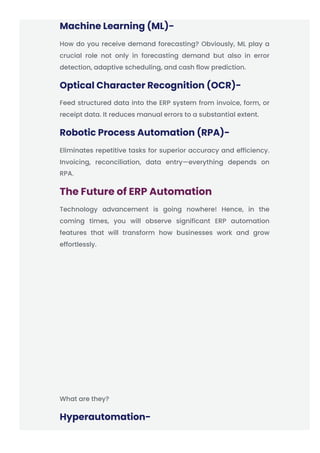 What Is ERP Automation? Key Use Cases, Benefits and Australian Trends | PDF