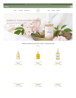 FREE U.S. SHIPPING ON ORDERS $75+! PLEASE ALLOW 8-10 DAYS FOR PROCESSING.
SHOP  AFFILIATE WHOLESALE BLOG SERVICES ABOUT 
INSPIRED BY TRADITIONAL ASIAN BEAUTY RITUALS + HEALING PRACTICES
Glow Facial Oil
$48.00
15 reviews
Nourish Facial Oil
$48.00
26 reviews
Cleanse Facial Oil
from $26.00
15 reviews
Green Aventurine Gua Sha
from $28.00
11 reviews
White Jade Gua Sha
from $30.00
8 reviews
Amethyst Gua Sha
from $40.00
4 reviews
 