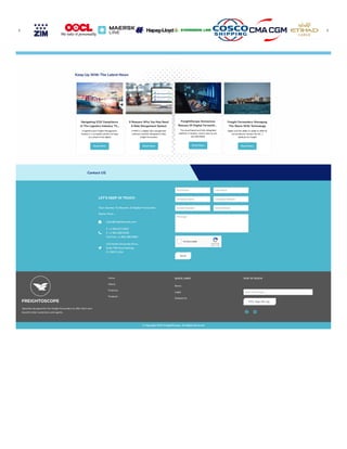 Digital Freight Forwarding - FreightOscope | PDF