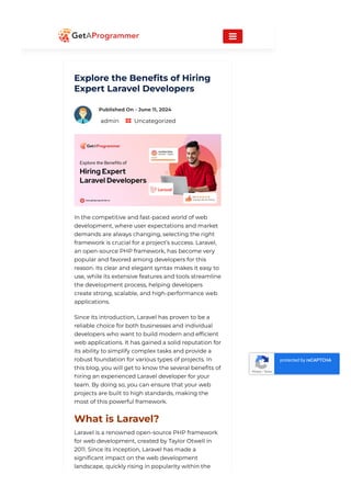 Explore The Benefits Of Hiring Expert Laravel Developers Pdf Explore The Benefits Of Hiring Expert Laravel Developers Pdf