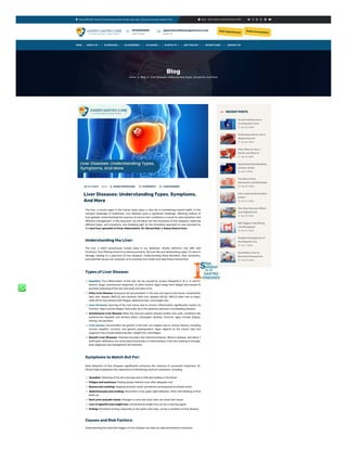 Liver Diseases: Understanding Types, Symptoms, And More- Kaizen Gastro