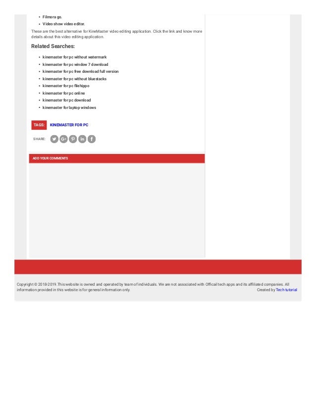 Kinemaster For Pc Windows