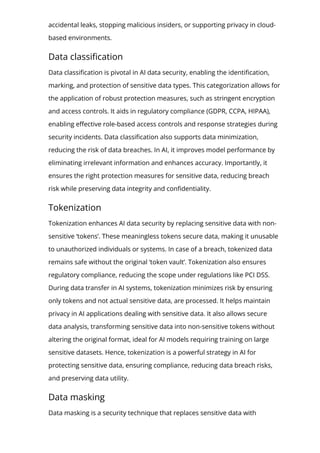 Data security in AI systems | PDF