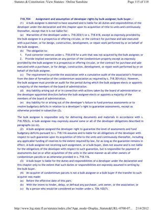 Florida Statute Chapter 718