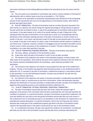 Florida Statute Chapter 718