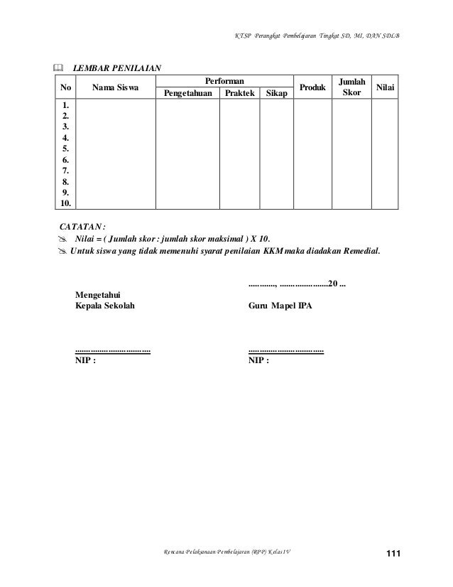 Rpp-ipa- kelas 4 mi/sd