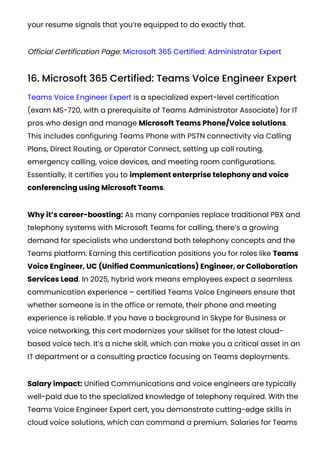 Top 20 Microsoft Certifications in 2025 – Highest Paying & In-Demand ...