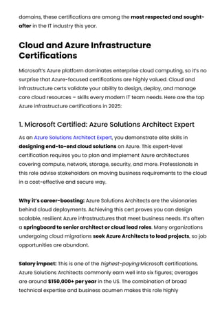Top 20 Microsoft Certifications in 2025 – Highest Paying & In-Demand ...