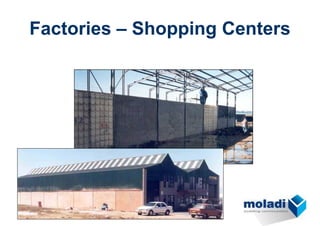Factories – Shopping Centers
 