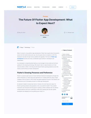 The Future Of Flutter App Development: What to Expect Next? | PDF ...