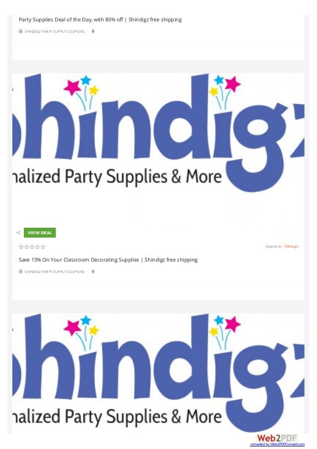 The party shop coupon code