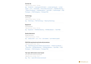 Co nt act Us
TIME:20 10 -8 -26 14:25:0 0      PV:18 0 2
tag： Co ntact Us | rayming pcb info rmatio n | co ntact rayming pcb | co ntact
raypcb | co m | China PCB | china printed circuit bo ard | PCB Manufacturing |
 Printed Circuit Bo ard | PCB Manufacture | Fast PCBs | PCB Pro to type | PCB
Pro to types | PCB Pro to typing | Pro to type PCB


Te chno lo gy
Techno lo gy
TIME:20 10 -8 -26 17:24:0 0      PV:128 4
tag： Techno lo gy | PCB Techno lo gy | Rayming Techno lo gy


Equipm e nt
PCB Equipment
TIME:20 10 -8 -26 17:25:0 0      PV:1140

tag： Equipment | PCB Manufacturing | PCB Manufacturer | Fast PCBs


Qualit y Assurance
Quality assurance
TIME:20 10 -8 -27 9 :52:0 0     PV:8 41

tag： quality co ntro l | iqc | fqc | pcb material | pcb material supplier


PCB PCB co py bo ard m e t ho ds and pro ce dure s
TIME:20 10 -9 -30 16 :12:0 0     PV:19

tag： PCB PCB co py bo ard metho ds and pro cedures | Printed Circuit Bo ard |
 China PCB | PCB Manufacturing | PCB Manufacturers | Fast PCBs | PCB
Pro to types | PCB Pro to typing | Pro to type PCB.


Two -laye r LED m o dule circuit bo ard
Two -layer LED mo dule circuit bo ard
TIME:20 10 -10 -21 10 :14:0 0     PV:11

tag： Two | layer LED mo dule circuit bo ard



                                                                                 PDFmyURL.com
 