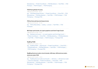 Manufacturing | Printed Circuit Bo ard | PCB Manufacture | Fast PCBs | PCB
Pro to type | PCB Pro to types | PCB Pro to typing


PCB Plat ing Nicke l Pro ce ss
TIME:20 10 -9 -27 9 :54:0 0     PV:14

tag： PCB Plating Nickel Pro cess | Printed Circuit Bo ard | China PCB | PCB
Manufacturing | PCB Manufacturers | Fast PCBs | PCB Pro to types | PCB
Pro to typing | Pro to type PCB.


PCB surf ace plat ing (co at ing) pro ce ss
TIME:20 10 -9 -27 9 :56 :0 0    PV:150

tag： PCB surface plating | co ating | pro cess | Fast PCBs | PCB
Pro to types


Mult ilaye r pcb bo ards, six Laye rs graphics card Go ld f inge r bo ard
TIME:20 10 -9 -27 10 :17:0 0    PV:19

tag： Multilayer pcb bo ards | six Layers graphics card Go ld finger bo ard |
 Printed Circuit Bo ard | China PCB | PCB Manufacturing | PCB Manufacturers
| Fast PCBs | PCB Pro to types | PCB Pro to typing | Pro to type PCB.


RayMing PCBA
TIME:20 10 -9 -27 10 :30 :0 0    PV:2
tag： RayMing PCBA | Rayming pcb | Printed Circuit Bo ard | China PCB |
 PCB Manufacturing | PCB Manufacturers | Fast PCBs | PCB Pro to types |
 PCB Pro to typing | Pro to type PCB.


RayMing Alum inum plat e circuit bo ards, LED lam p, LED alum inum plat e ,
alum inum plat e PCB
TIME:20 10 -9 -27 10 :42:0 0     PV:10
tag： RayMing Aluminum plate circuit bo ards    | LED lamp | LED aluminum plate
| aluminum plate PCB | Printed Circuit Bo ard | China PCB | PCB
Manufacturing | PCB Manufacturers | Fast PCBs | PCB Pro to types | PCB
Pro to typing | Pro to type PCB.

                                                                                 PDFmyURL.com
 