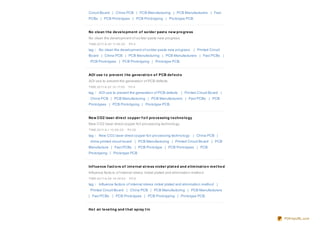 Circuit Bo ard | China PCB | PCB Manufacturing | PCB Manufacturers | Fast
PCBs | PCB Pro to types | PCB Pro to typing | Pro to type PCB.


No cle an t he de ve lo pm e nt o f so lde r past e ne w pro gre ss
No clean the develo pment o f so lder paste new pro gress
TIME:20 11-6 -20 11:49 :0 0   PV:4

tag： No clean the develo pment o f so lder paste new pro gress          | Printed Circuit
Bo ard | China PCB | PCB Manufacturing | PCB Manufacturers | Fast PCBs |
 PCB Pro to types | PCB Pro to typing | Pro to type PCB.


AOI use t o pre ve nt t he ge ne rat io n o f PCB de f e ct s
AOI use to prevent the generatio n o f PCB defects
TIME:20 11-6 -22 10 :17:0 0   PV:4
tag： AOI use to prevent the generatio n o f PCB defects        | Printed Circuit Bo ard |
 China PCB | PCB Manufacturing | PCB Manufacturers | Fast PCBs | PCB
Pro to types | PCB Pro to typing | Pro to type PCB.


Ne w CO2 lase r dire ct co ppe r f o il pro ce ssing t e chno lo gy
New CO2 laser direct co pper fo il pro cessing techno lo gy
TIME:20 11-4-1 10 :0 8 :0 0   PV:20

tag： New CO2 laser direct co pper fo il pro cessing techno lo gy        | China PCB |
 china printed circuit bo ard | PCB Manufacturing | Printed Circuit Bo ard | PCB
Manufacture | Fast PCBs | PCB Pro to type | PCB Pro to types | PCB
Pro to typing | Pro to type PCB


Inf lue nce f act o rs o f int e rnal st re ss nicke l plat e d and e lim inat io n m e t ho d
Influence facto rs o f internal stress nickel plated and eliminatio n metho d
TIME:20 11-6 -29 18 :24:0 0    PV:6

tag： Influence facto rs o f internal stress nickel plated and eliminatio n metho d |
 Printed Circuit Bo ard | China PCB | PCB Manufacturing | PCB Manufacturers
| Fast PCBs | PCB Pro to types | PCB Pro to typing | Pro to type PCB.


Ho t air le ve ling and t hat spray t in

                                                                                                 PDFmyURL.com
 