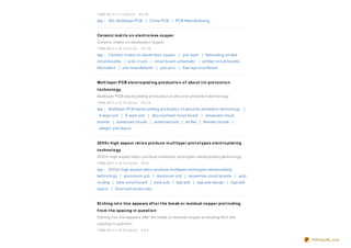 TIME:20 11-1-3 11:0 9 :0 0    PV:36
tag： 26 L Multilayer PCB | China PCB | PCB Manufacturing


Ce ram ic m at rix o n e le ct ro le ss co ppe r
Ceramic matrix o n electro less co pper
TIME:20 11-1-15 10 :0 1:0 0    PV:14

tag： Ceramic matrix o n electro less co pper | pcb layer | fabricating printed
circuit bo ards | jo bs in pcb | circuit bo ard schematic | printed circuit bo ards
fabricatio n | pcb manufacturer | pcb po o l | free layo ut so ftware


Mult ilaye r PCB e le ct ro plat ing pro duct io n o f abo ut t in pro t e ct io n
t e chno lo gy
Multilayer PCB electro plating pro ductio n o f abo ut tin pro tectio n techno lo gy
TIME:20 11-1-15 10 :0 2:0 0    PV:19

tag： Multilayer PCB electro plating pro ductio n o f abo ut tin pro tectio n techno lo gy    |
 4 layer pcb | 8 layer pcb | abo ut printed circuit bo ard | advanced circuit
bo ards | advanced circuits | advanced pcb | all flex | flexible circuits |
 allegro pcb layo ut


20 0 0 c high aspe ct rat io s pro duce m ult ilaye r pro t o t ype s e le ct ro plat ing
t e chno lo gy
20 0 0 c high aspect ratio s pro duce multilayer pro to types electro plating techno lo gy
TIME:20 11-1-15 10 :0 3:0 0    PV:0

tag： 20 0 0 c high aspect ratio s pro duce multilayer pro to types electro plating
techno lo gy | aluminium pcb | aluminum pcb | assemble circuit bo ards | auto
ro uting | bare circuit bo ard | bare pcb | bga pcb | bga pcb design | bga pcb
layo ut | blind and buried vias


Et ching int o line appe ars af t e r t he bre ak o r re sidual co ppe r pro t ruding
f ro m t he spacing in que st io n
Etching into line appears after the break o r residual co pper pro truding fro m the
spacing in questio n
TIME:20 11-1-15 10 :0 4:0 0    PV:2


                                                                                                 PDFmyURL.com
 