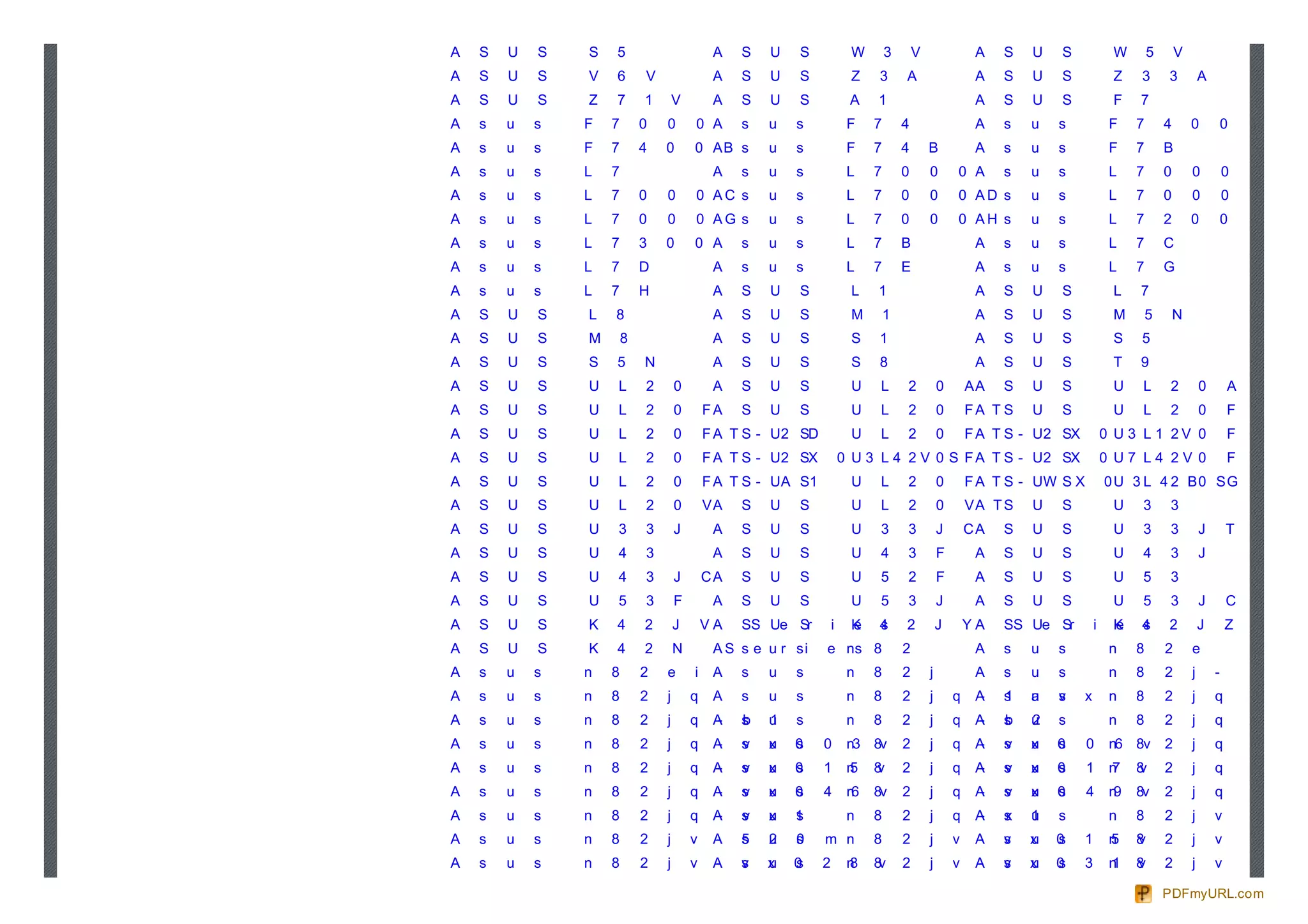 A   S   U   S   S   5                        A    S   U   S              W       3       V                A    S   U   S             W        5       V
A   S   U   S   V   6       V                A    S   U   S              Z    3      A                    A    S   U   S             Z    3       3           A
A   S   U   S   Z   7       1       V        A    S   U   S             A    1                            A    S   U   S             F    7
A   s   u   s   F   7       0   0       0 A       s   u   s             F    7       4                    A    s   u   s             F    7       4       0           0
A   s   u   s   F   7       4   0       0 AB s        u   s             F    7       4       B            A    s   u   s             F    7       B
A   s   u   s   L   7                        A    s   u   s             L    7       0       0       0 A       s   u   s             L    7       0       0           0       B
A   s   u   s   L   7       0   0       0 AC s        u   s             L    7       0       0       0 AD s        u   s             L    7       0       0           0       E
A   s   u   s   L   7       0   0       0 AG s        u   s             L    7       0       0       0 AH s        u   s             L    7       2       0           0
A   s   u   s   L   7       3   0       0 A       s   u   s             L    7       B                    A    s   u   s             L    7       C
A   s   u   s   L   7       D                A    s   u   s             L    7       E                    A    s   u   s             L    7       G
A   s   u   s   L   7       H                A    S   U   S              L   1                            A    S   U   S             L    7
A   S   U   S   L   8                        A    S   U   S              M       1                        A    S   U   S             M        5       N
A   S   U   S   M       8                    A    S   U   S              S    1                           A    S   U   S             S    5
A   S   U   S   S   5       N                A    S   U   S              S    8                           A    S   U   S             T    9
A   S   U   S   U   L       2       0        A    S   U   S              U    L      2           0       AA    S   U   S             U     L      2           0       A       T
A   S   U   S   U   L       2       0       FA    S   U   S              U    L      2           0       FA T S    U   S             U     L      2           0       F       T       -       2
A   S   U   S   U   L       2       0       F A T S - U 2 SD             U    L      2           0       F A T S - U 2 SX           0 U 3 L 1 2V 0                    F       T       -       2
A   S   U   S   U   L       2       0       F A T S - U 2 SX           0 U 3 L 4 2 V 0 S F A T S - U 2 SX                           0 U7 L4 2V 0                      F       T       -       2
A   S   U   S   U   L       2       0       F A T S - U A S1             U    L      2           0       F A T S - UW S X           0 U 3 L 4 2 B0 SG
A   S   U   S   U   L       2       0       VA    S   U   S              U    L      2           0       VA T S    U   S             U     3      3
A   S   U   S   U   3       3       J        A    S   U   S              U    3      3           J       CA    S   U   S             U     3      3           J       T
A   S   U   S   U   4       3                A    S   U   S              U    4      3           F        A    S   U   S             U     4      3           J
A   S   U   S   U   4       3       J       CA    S   U   S              U    5      2           F        A    S   U   S             U     5      3
A   S   U   S   U   5       3       F        A    S   U   S              U    5      3           J        A    S   U   S             U     5      3           J       C
A   S   U   S   K   4       2       J       VA    SS Ue Sr         i     K
                                                                         e    4
                                                                              s      2           J       YA    SS Ue Sr         i    K
                                                                                                                                     e    4
                                                                                                                                          s       2           J       Z               S       e
A   S   U   S   K   4       2       N        A S s e u r si    e ns 8                2                    A    s   u   s             n    8       2       e
A   s   u   s   n   8       2   e       i    A    s   u   s             n    8       2       j            A    s   u   s             n    8       2       j       -       4       6       0
A   s   u   s   n   8       2   j       q    A    s   u   s             n    8       2       j       q    A-   s
                                                                                                               1   u
                                                                                                                   a   s
                                                                                                                       v    x        n    8       2       j       q       -       a       1
A   s   u   s   n   8       2   j       q    A-   s
                                                  b   u
                                                      1   s             n    8       2       j       q    A-   s
                                                                                                               b   u
                                                                                                                   2   s             n    8       2       j       q       -       v       x
A   s   u   s   n   8       2   j       q    A-   s
                                                  v   u
                                                      x   0
                                                          s    0        n3 8v        2       j       q    A-   s
                                                                                                               v   u
                                                                                                                   x   0
                                                                                                                       s    0        n6 8v        2       j       q       -       v       x
A   s   u   s   n   8       2   j       q    A-   s
                                                  v   u
                                                      x   0
                                                          s    1        n
                                                                        5    8
                                                                             v       2       j       q    A-   s
                                                                                                               v   u
                                                                                                                   x   0
                                                                                                                       s    1        n
                                                                                                                                     7    8
                                                                                                                                          v       2       j       q       -       v       x
A   s   u   s   n   8       2   j       q    A-   s
                                                  v   u
                                                      x   0
                                                          s    4        n6   8v      2       j       q    A-   s
                                                                                                               v   u
                                                                                                                   x   0
                                                                                                                       s    4        n9   8v      2       j       q       -       v       x
A   s   u   s   n   8       2   j       q    A-   s
                                                  v   u
                                                      x   1
                                                          s             n    8       2       j       q    A-   s
                                                                                                               x   u
                                                                                                                   1   s             n    8       2       j       v
A   s   u   s   n   8       2   j       v    A
                                             -    s
                                                  5   u
                                                      2   s
                                                          0    m n           8       2       j       v    A
                                                                                                          -    s
                                                                                                               v   x
                                                                                                                   u   0
                                                                                                                       s    1        n
                                                                                                                                     5    8
                                                                                                                                          v       2       j       v       -       v       x
A   s   u   s   n   8       2   j       v    A
                                             -    s
                                                  v   x
                                                      u   0
                                                          s    2        n
                                                                        8    8v      2       j       v    A
                                                                                                          -    s
                                                                                                               v   x
                                                                                                                   u   0
                                                                                                                       s    3        n
                                                                                                                                     1    8
                                                                                                                                          v       2       j       v       -       v       x

                                                                                                                                                  PDFmyURL.com
 
