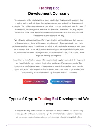 Crypto Trading Bot Development Company- technoloader | PDF
