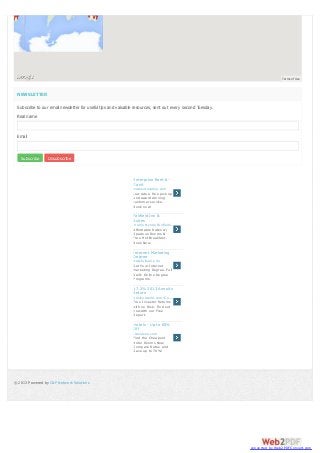 Terms of Use

NEWSLETTER
Subscribe to our email newsletter for useful tips and valuable resources, sent out every second Tuesday.
Real name

Email

Subscribe

Unsubscribe

Enterprise Rent-ACar®
www.enterprise.com
Low rates, free pick up
and award winning
custom er service.
Book now!

Fairfield Inn &
Suites
m arriott.com /FairfieldInn
…
Affordable Rates w/
Spacious Room s &
Free Hot Break fast.
Book Now.

Internet Marketing
Degree
www.fullsail.edu
Get Your Internet
Mark eting Degree. Full
Sail's O nline Degree
Program s.

17.2% 2013 Annuity
Return
advisorworld.com /Com pareAnnuities
…
True Investor Returns
with no Risk . Find out
how with our Free
Report.

Hotels - Up to 60%
Off
travelzoo.com
Find the Cheapest
Hotel Room s Now.
Com pare Rates and
Save up to 70%!

© 2013 Pow ered by C&P Netw ork Solutions

converted by Web2PDFConvert.com

 