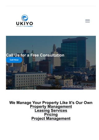 Call Us for a Free Consultation
Call Now
We Manage Your Property Like It's Our Own
Property Management
Leasing Services
Pricing
Project Management
 