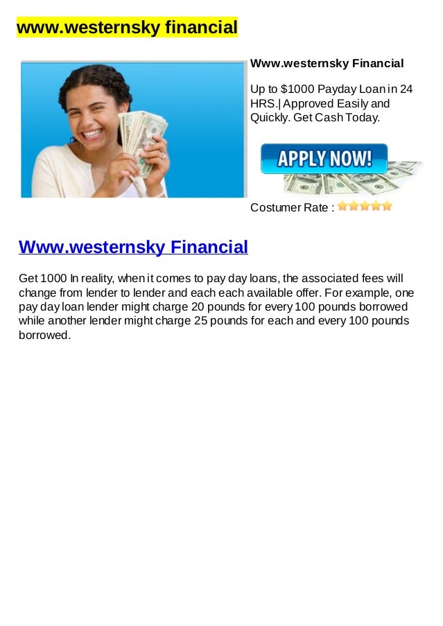 Western Sky Loans >> Www Westernsky Financial Western Sky Loans >> Www Westernsky Financial