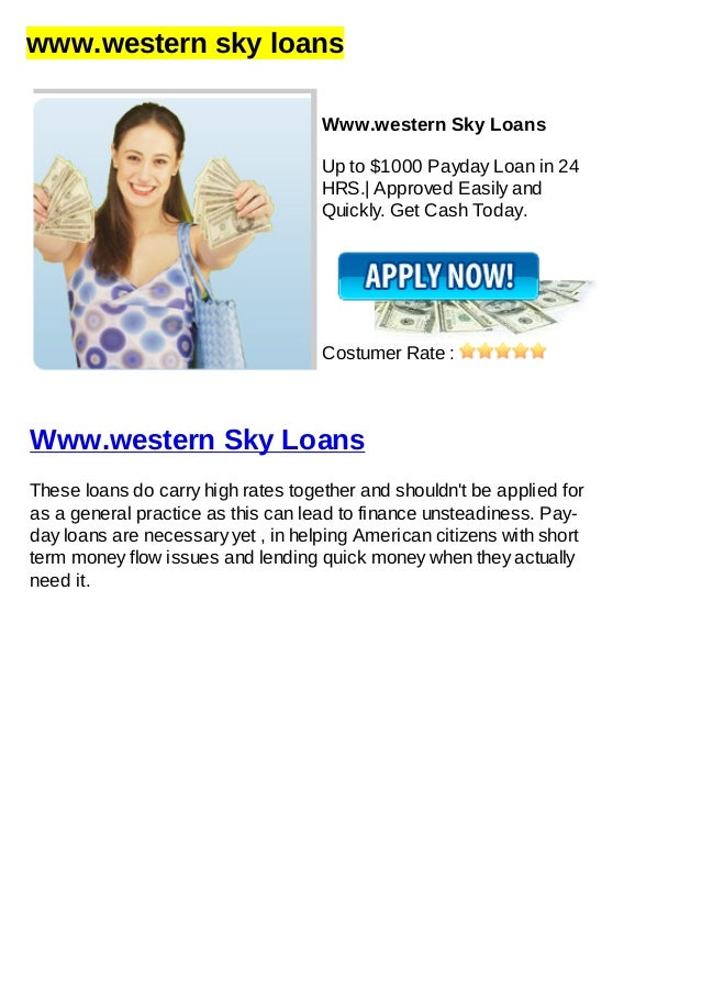 Western Sky Loans >> Www Western Sky Loans Western Sky Loans >> Www Western Sky Loans