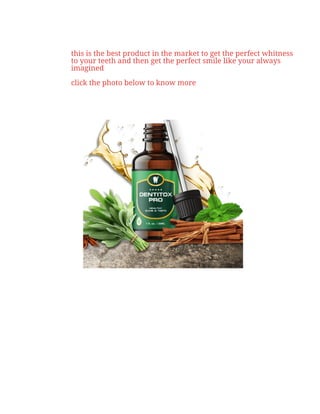 this is the best product in the market to get the perfect whitness
to your teeth and then get the perfect smile like your always
imagined
click the photo below to know more
 