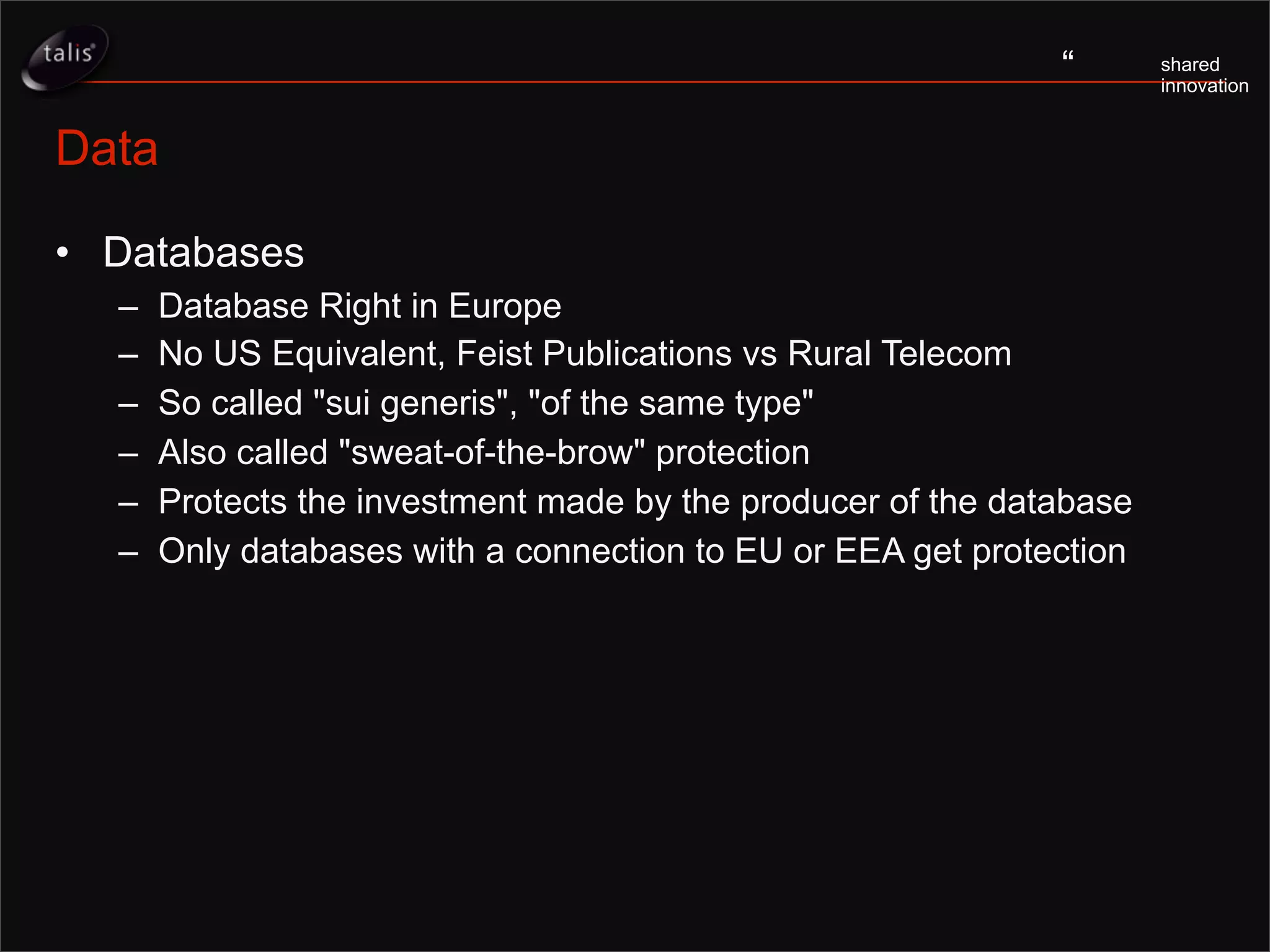 Www2007, Open Data, Licensing