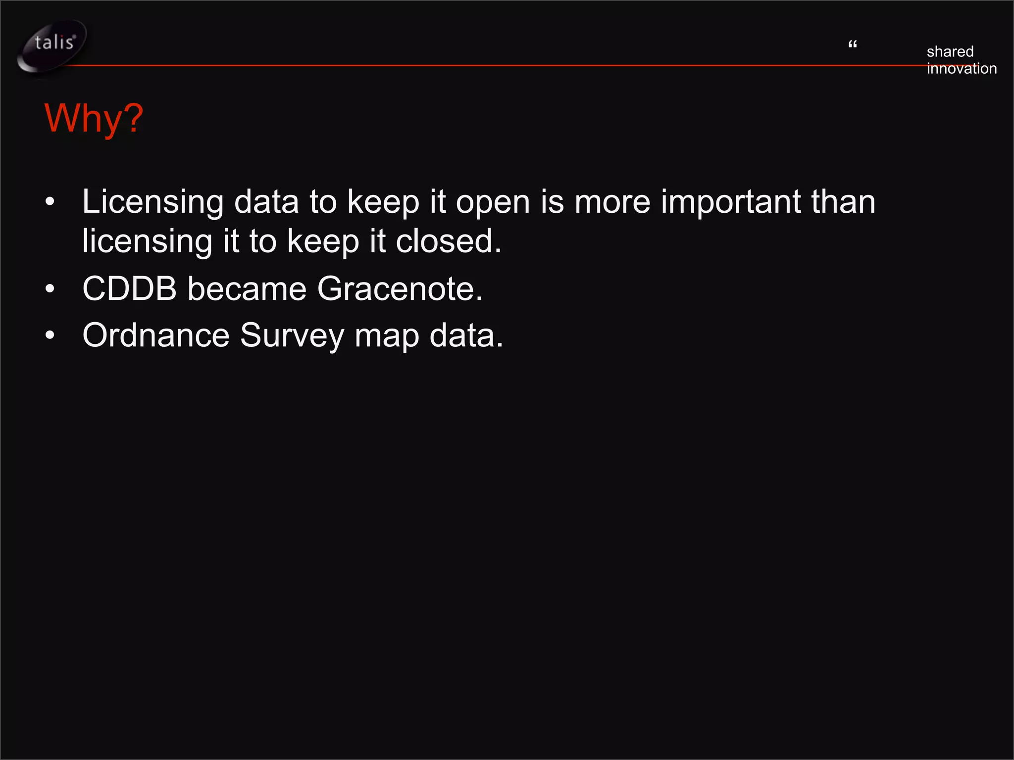 Www2007, Open Data, Licensing