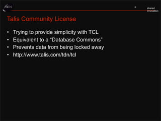 Www2007, Open Data, Licensing