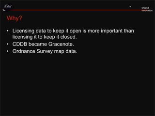 Www2007, Open Data, Licensing