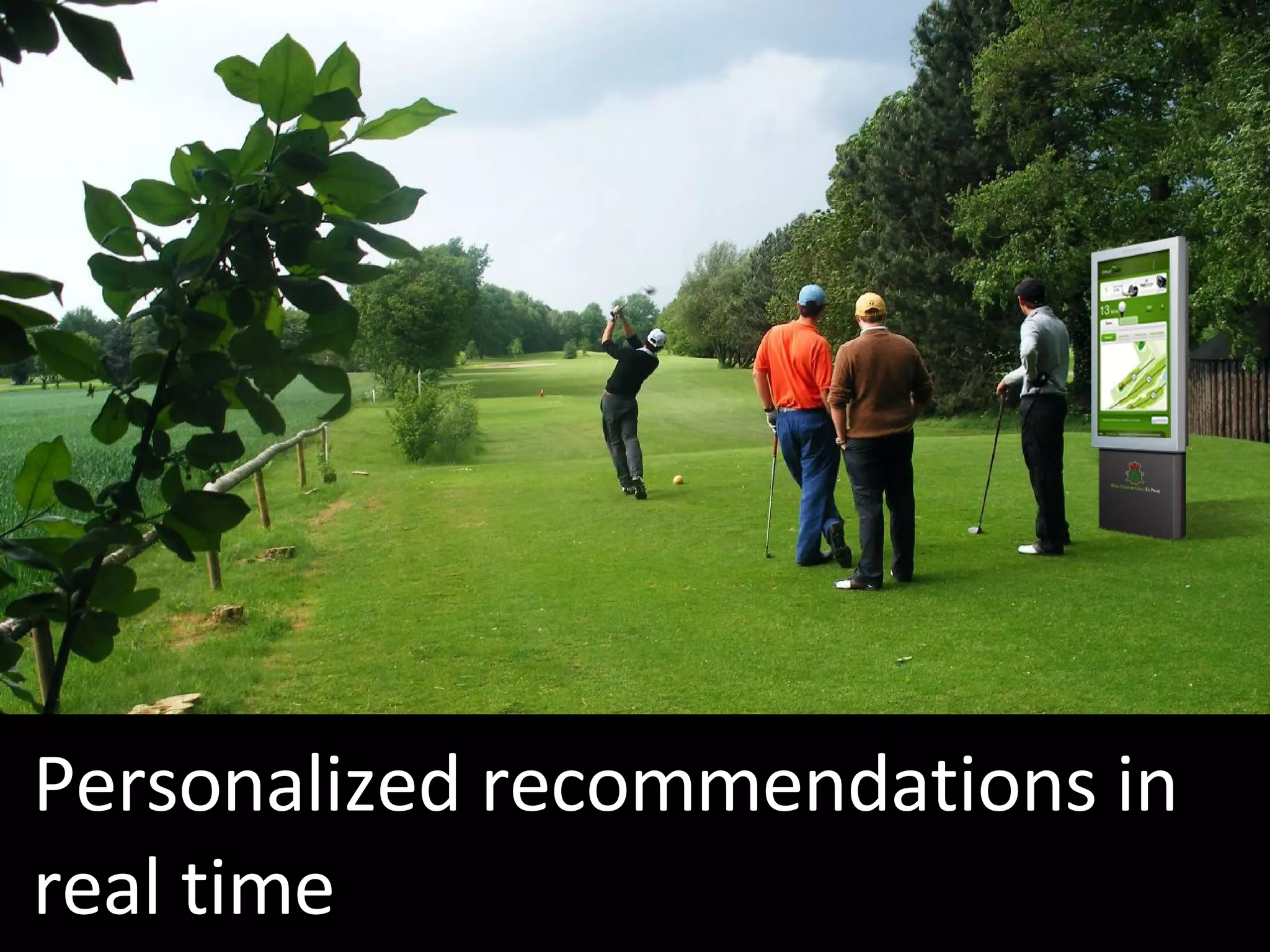 Personalized recommendations in real time 
