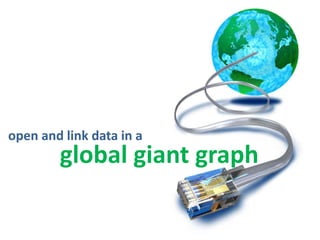 open and link data in a
global giant graph
 