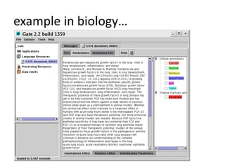 example in biology…
 