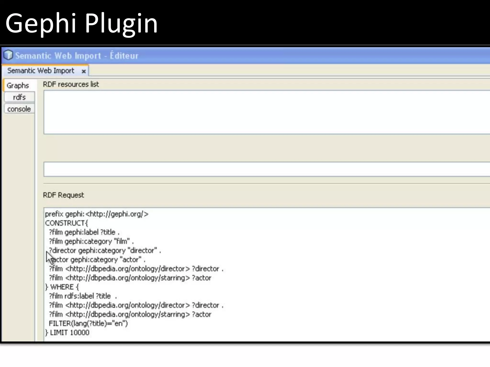Gephi Plugin
 