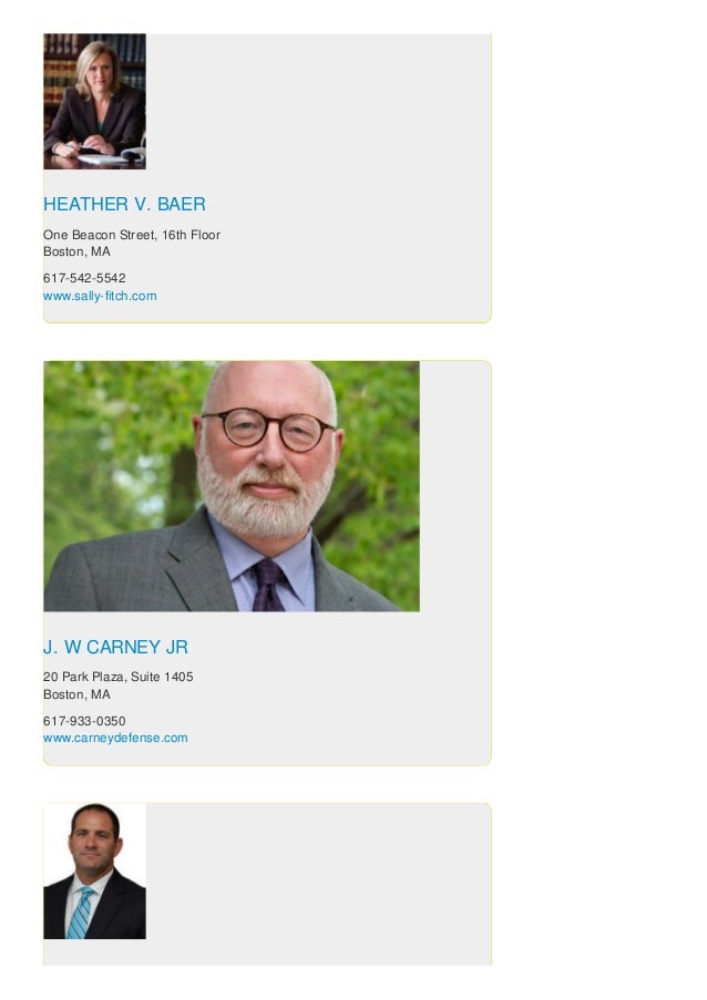 Top 10 Criminal Defense Attorneys In Massachusetts