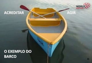 ACREDITAR
O EXEMPLO DO
BARCO
AGIR
26
 