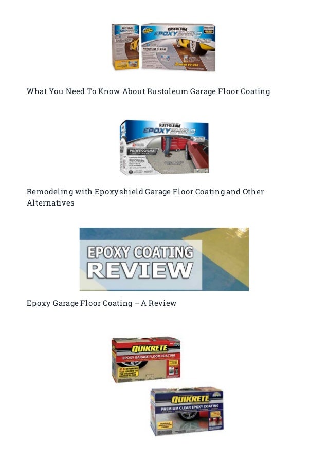 Best Garage Floor Coating Reviews And Tips On The Web