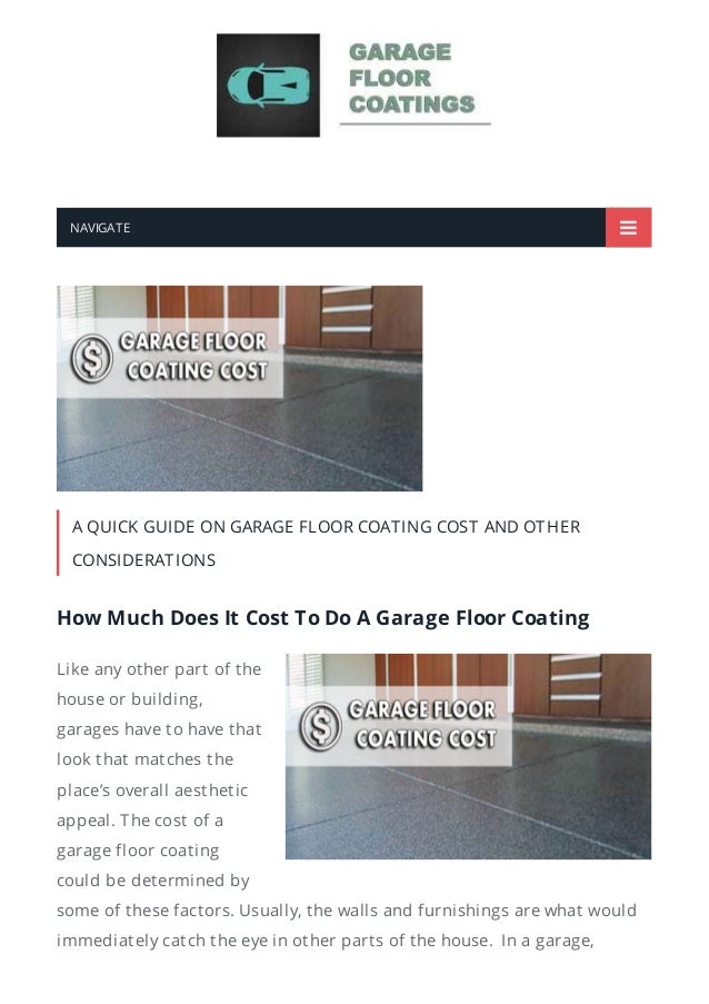 Garage Floor Coating