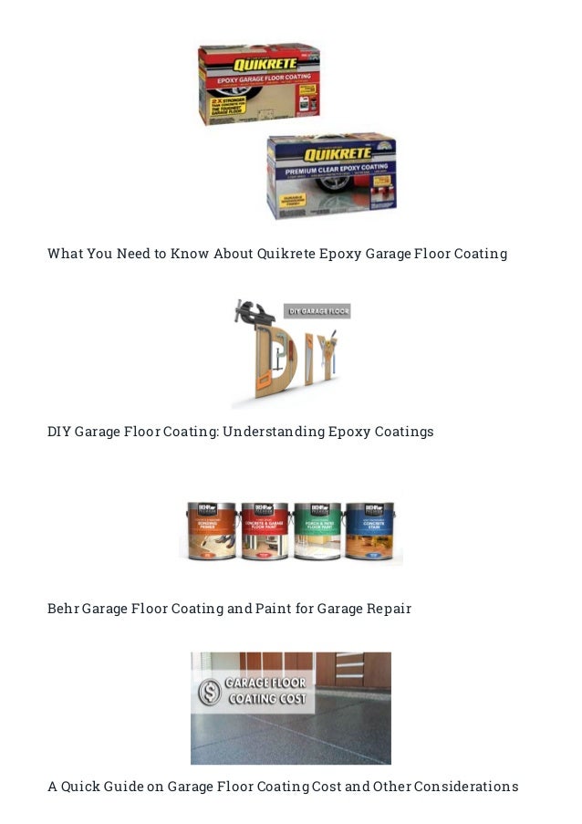 Garage Floor Coating