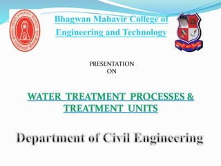 Bhagwan Mahavir College of
Engineering and Technology
PRESENTATION
ON
 