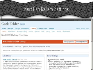 Next Gen Gallery Settings 