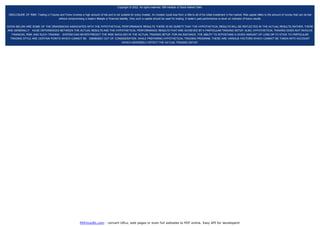 PDFmyURL.com - convert URLs, web pages or even full websites to PDF online. Easy API for developers!
Copyright © 2022. All rights reserved. ISM Institute of Stock Market Delhi.
DISCLOSURE OF RISK: Trading in Futures and Forex involves a high amount of risk and is not suitable for every investor. An investor could lose from a little to all of his initial investment in the market. Risk capital refers to the amount of money that can be lost
without compromising a trader’s lifestyle or financial stability. Only such a capital should be used for trading. A trader’s past performance is never an indicator of future results.
GIVEN BELOW ARE SOME OF THE DRAWBACKS ASSOCIATED WITH THE HYPOTHETICAL PERFORMANCE RESULTS: THERE IS NO SURETY THAT THE HYPOTHETICAL RESULTS WILL BE REFLECTED IN THE ACTUAL RESULTS, RATHER, THERE
ARE GENERALLY HUGE DIFFERENCES BETWEEN THE ACTUAL RESULTS AND THE HYPOTHETICAL PERFORMANCE RESULTS THAT ARE ACHIEVED BY A PARTICULAR TRADING SETUP. ALSO, HYPOTHETICAL TRADING DOES NOT INVOLVE
FINANCIAL RISK AND SUCH TRADING SYSTEM CAN NEVER PREDICT THE RISK INVOLVED IN THE ACTUAL TRADING SETUP. FOR AN INSTANCE, THE ABILITY TO WITHSTAND A GIVEN AMOUNT OF LOSS OR TO STICK TO PARTICULAR
TRADING STYLE ARE CERTAIN POINTS WHICH CANNOT BE DISMISSED OUT OF CONSIDERATION. WHILE PREPARING HYPOTHETICAL TRADING PROGRAM, THERE ARE VARIOUS FACTORS WHICH CANNOT BE TAKEN INTO ACCOUNT
WHICH ADVERSELY AFFECT THE ACTUAL TRADING SETUP.
 