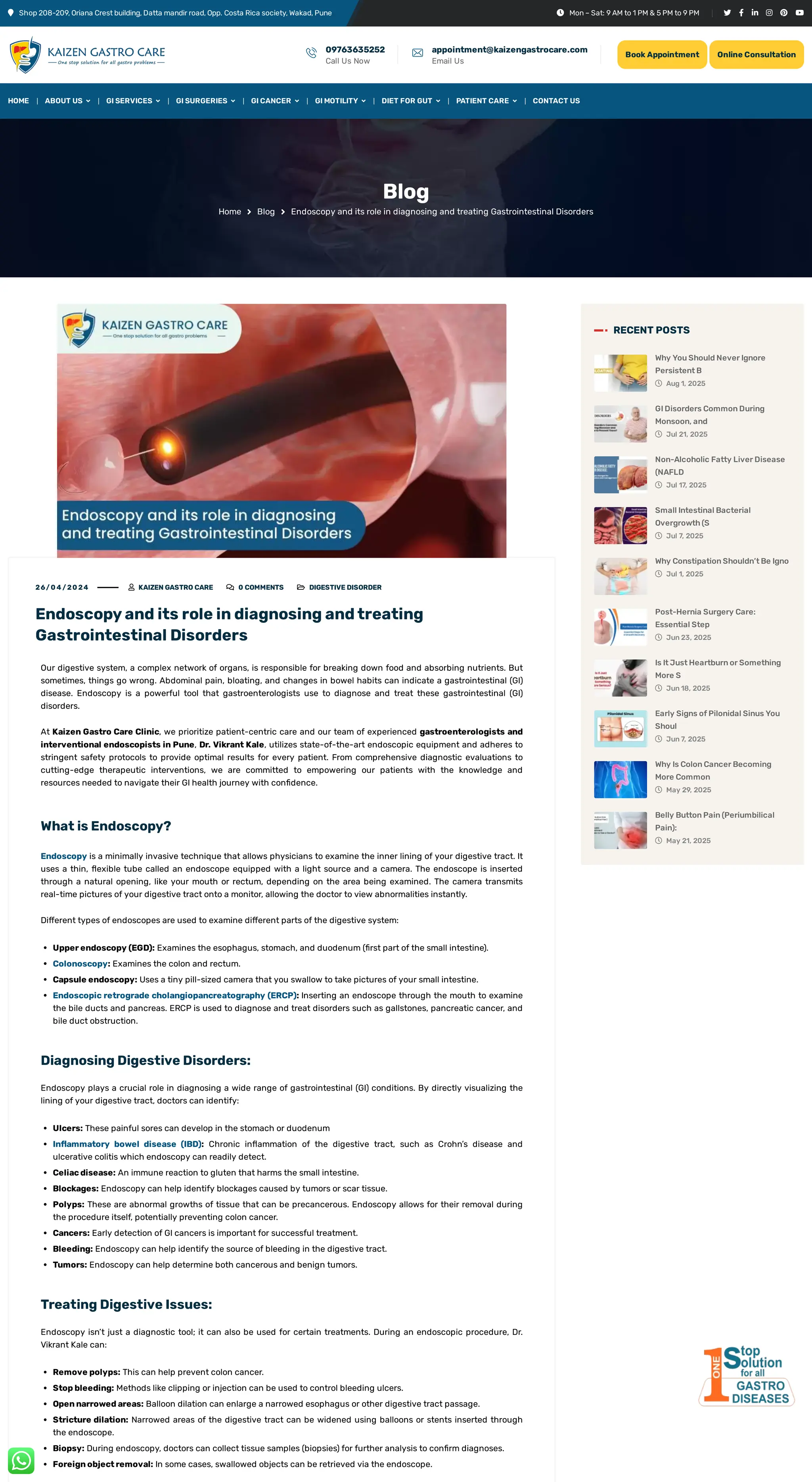 Endoscopy and its role in diagnosing and treating Gastrointestinal ...