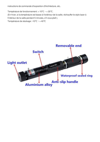 pointeur laser vert puissant 1000mw - laser 301