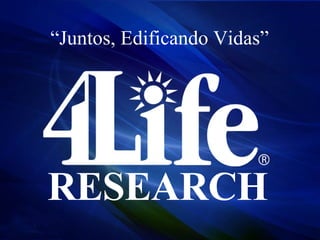RESEARCH “ Juntos, Edificando Vidas” 