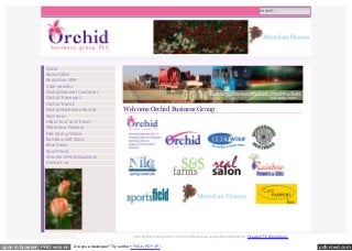 search...

Home
About OBG
BodyWise GYM
Cafe pannini
Orchid General Contactor
Orchid Transport
Orchid Transit
Orchid Machinery Rental
S&S farm

Welcome Orchid Business Group

Hilala Tour and Travel
Meterolux Flowers
Nile Spring Water
RainBow Gift Shop
Real Salon
Sport Field
Wonder Wheel Business
Contact Us

©A ll Rights Res erved 2 0 1 0 . O rc hid Bus ines s G roup.D evelopment by Ye sak or Te chnologie s.

open in browser PRO version

Are you a developer? Try out the HTML to PDF API

pdfcrowd.com

 