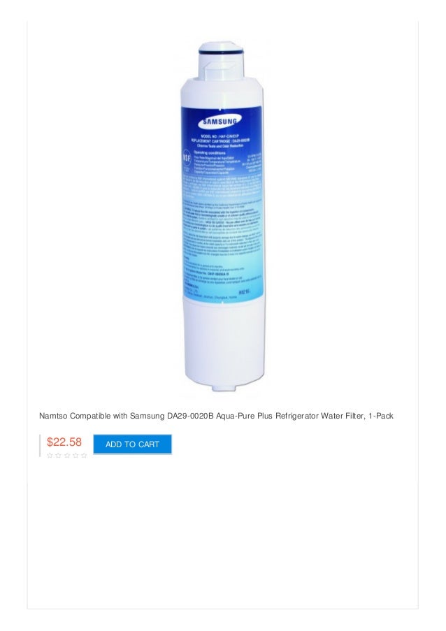 Namtso Genuine Replacement kitchenaid refrigerator water filter