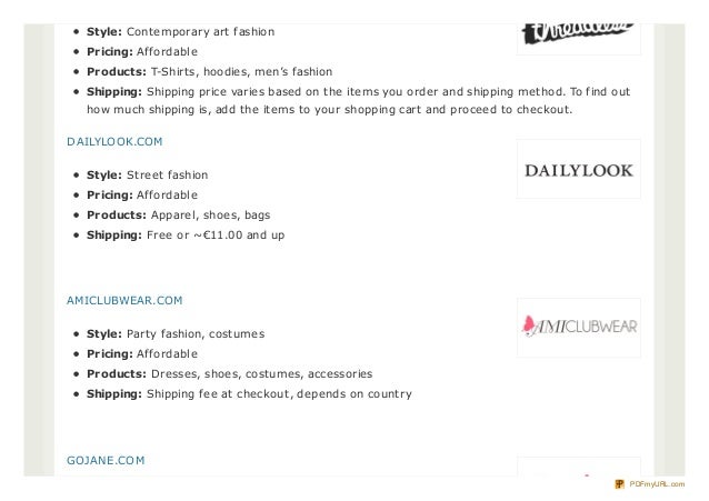 list of online shopping sites in europe online shopping list with prices
